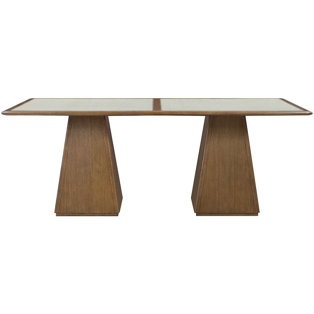 Atrium 78" Brown Wood Dining Table