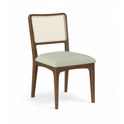Atrium Mint Vegan Leather Upholstered Dining Chair, Set of 2