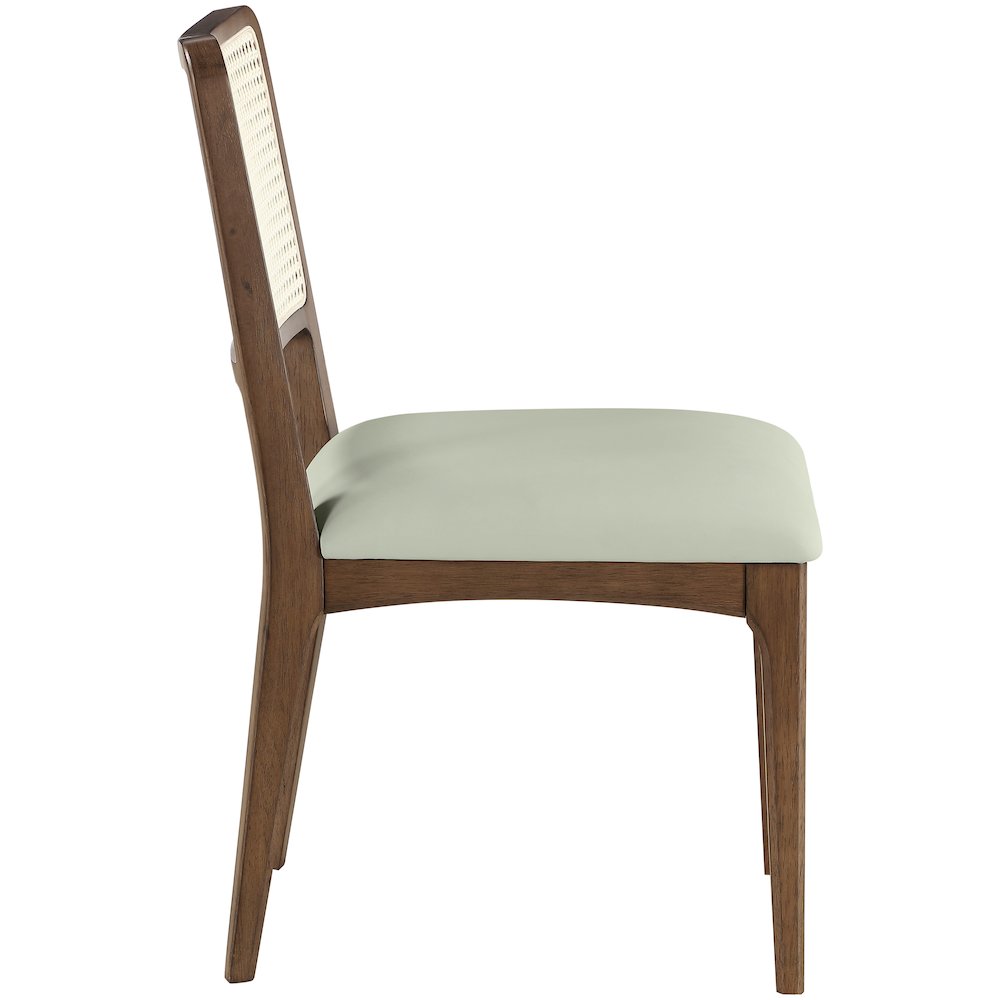 Atrium Mint Vegan Leather Upholstered Dining Chair, Set of 2