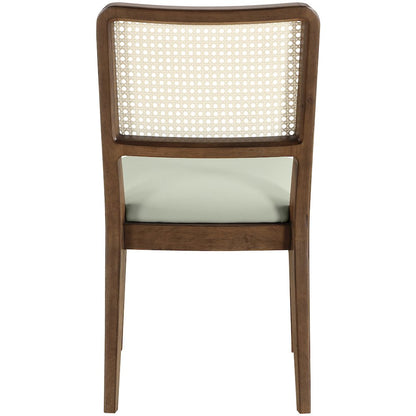 Atrium Mint Vegan Leather Upholstered Dining Chair, Set of 2