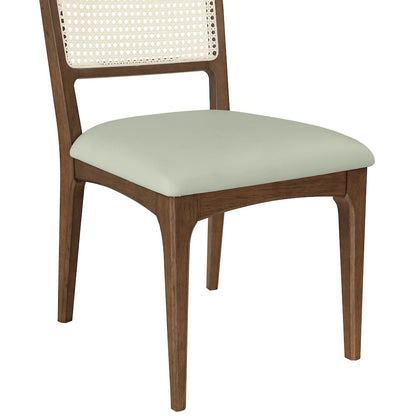 Atrium Mint Vegan Leather Upholstered Dining Chair, Set of 2