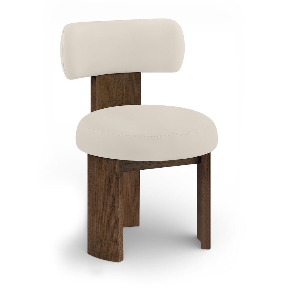 Atelier Taupe Vegan Leather Upholstered Dining Chair, Set of 2