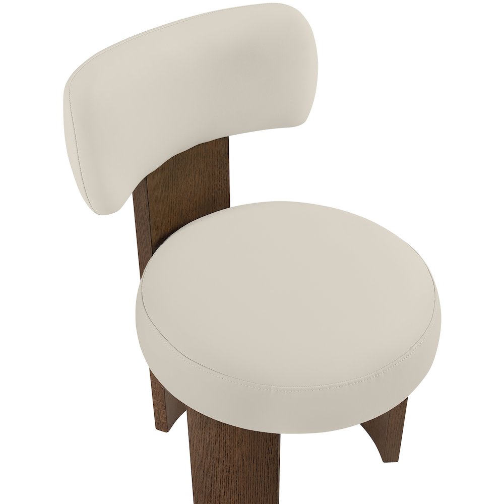 Atelier Taupe Vegan Leather Upholstered Dining Chair, Set of 2