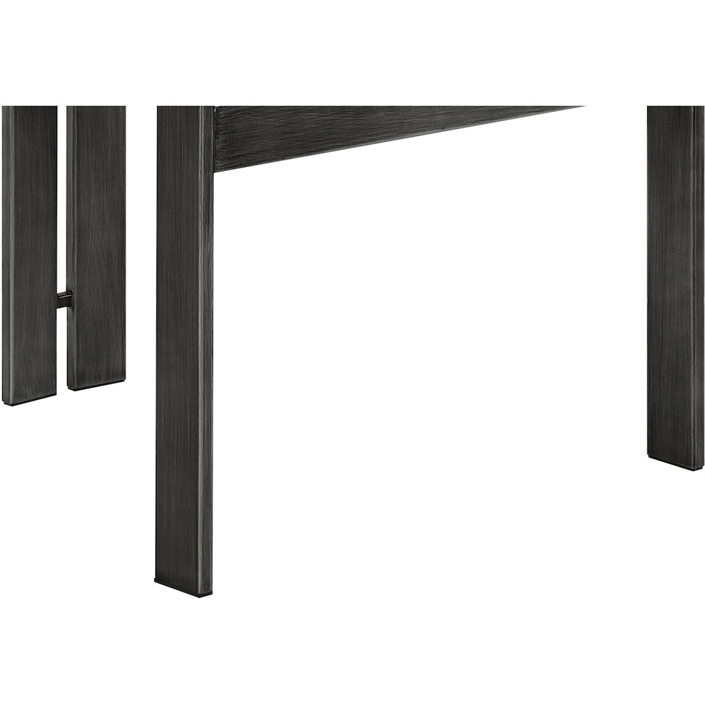 Aurum Black Vegan Leather Upholstered Dining Chair, Set of 2