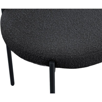 Beacon Black Boucle Fabric Dining Chair, Set of 2
