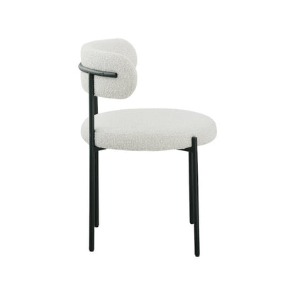 Beacon Cream Boucle Fabric Dining Chair, Set of 2