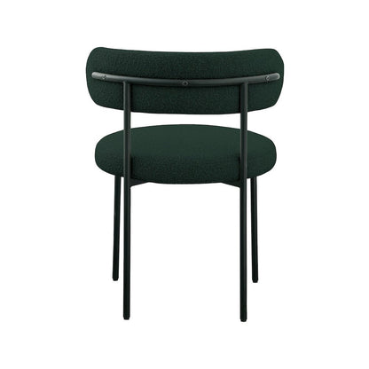 Beacon Green Boucle Fabric Dining Chair, Set of 2