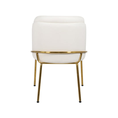 Jagger White Vegan Leather Dining Chair, Set of 2