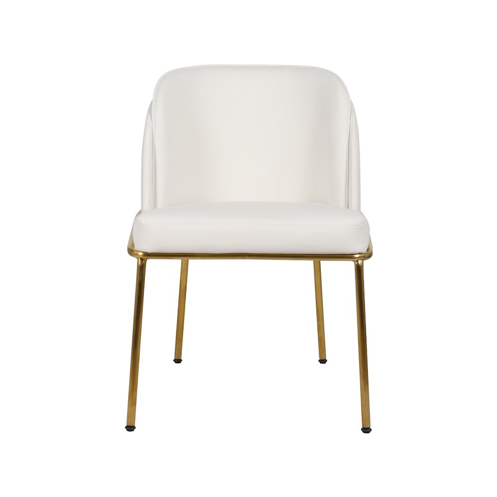 Jagger White Vegan Leather Dining Chair, Set of 2