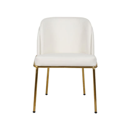 Jagger White Vegan Leather Dining Chair, Set of 2