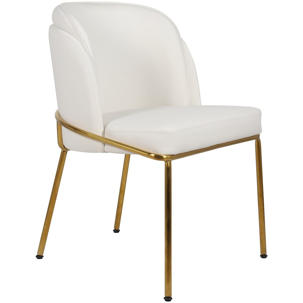 Jagger White Vegan Leather Dining Chair, Set of 2