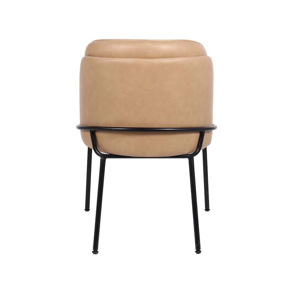 Jagger Tan Vegan Leather Dining Chair, Set of 2