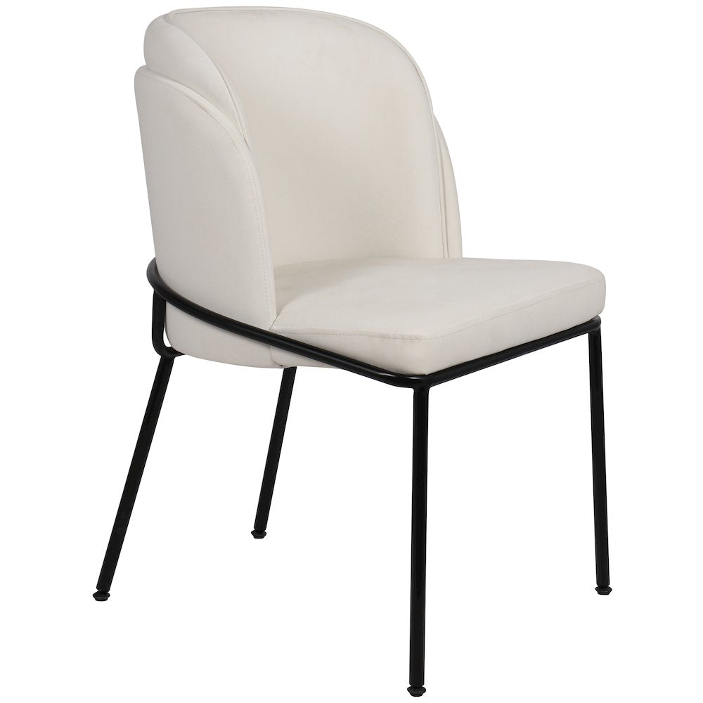 Jagger White Vegan Leather Dining Chair, Set of 2