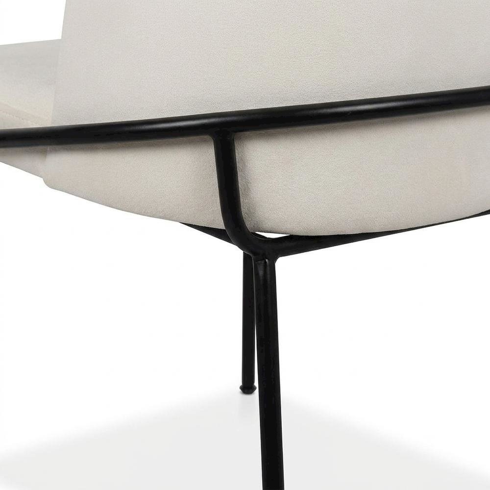 Starlight Canyon Home Vegan Leather Dining Chairs Set of 2, White Vegan Leather
