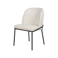 Starlight Canyon Home Vegan Leather Dining Chairs Set of 2, White Vegan Leather
