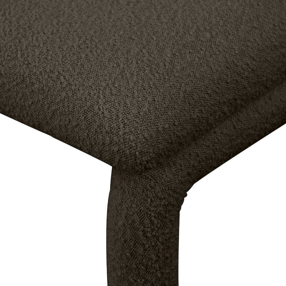 Xena Brown Boucle Fabric Accent/Dining Chair