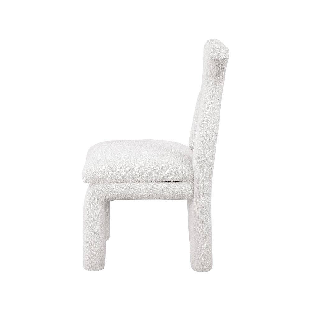 Xena Cream Boucle Fabric Accent/Dining Chair