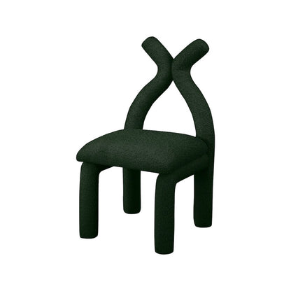 Xena Green Boucle Fabric Accent/Dining Chair