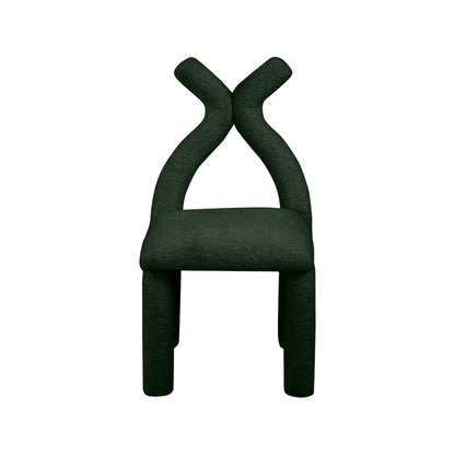 Xena Green Boucle Fabric Accent/Dining Chair