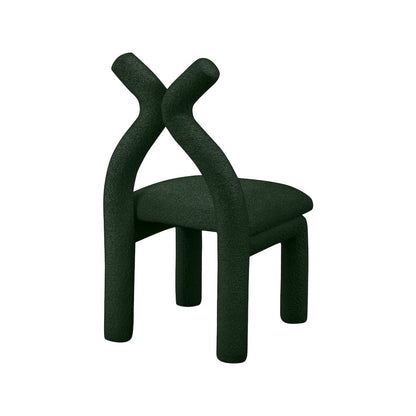 Xena Green Boucle Fabric Accent/Dining Chair