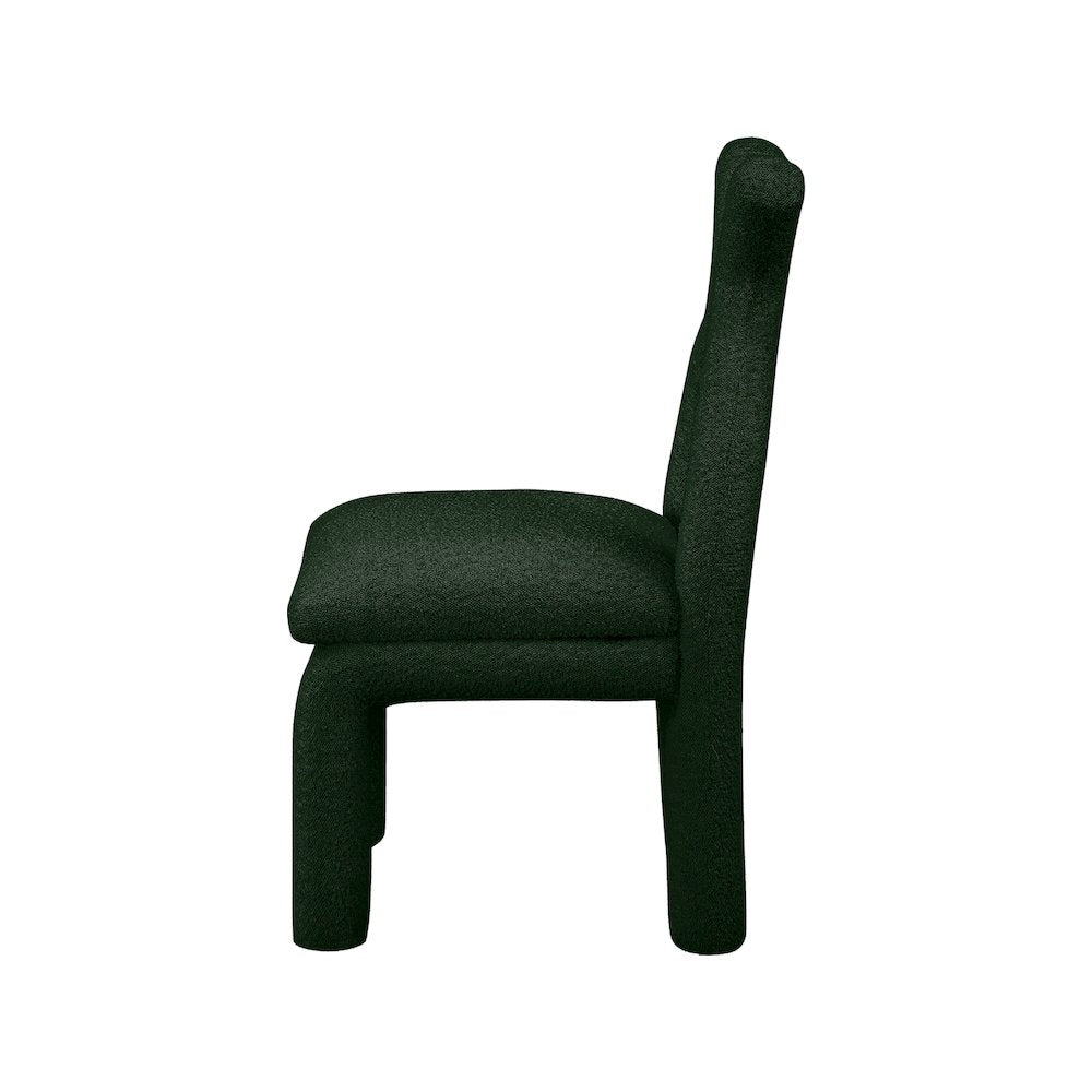 Xena Green Boucle Fabric Accent/Dining Chair