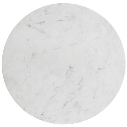 Emery White Marble Dining Table