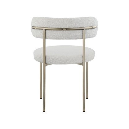 Beacon Cream Boucle Fabric Dining Chair, Set of 2