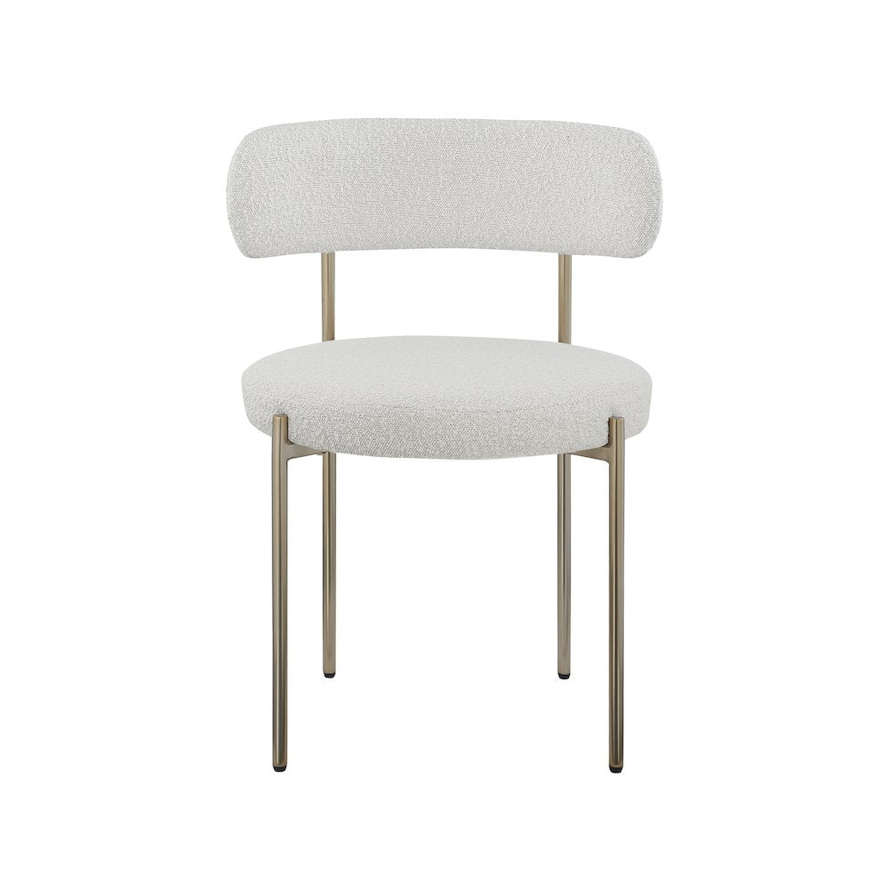 Beacon Cream Boucle Fabric Dining Chair, Set of 2