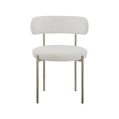 Beacon Cream Boucle Fabric Dining Chair, Set of 2