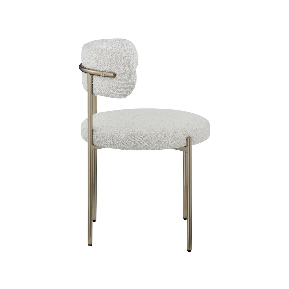 Beacon Cream Boucle Fabric Dining Chair, Set of 2
