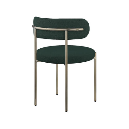 Beacon Green Boucle Fabric Dining Chair, Set of 2