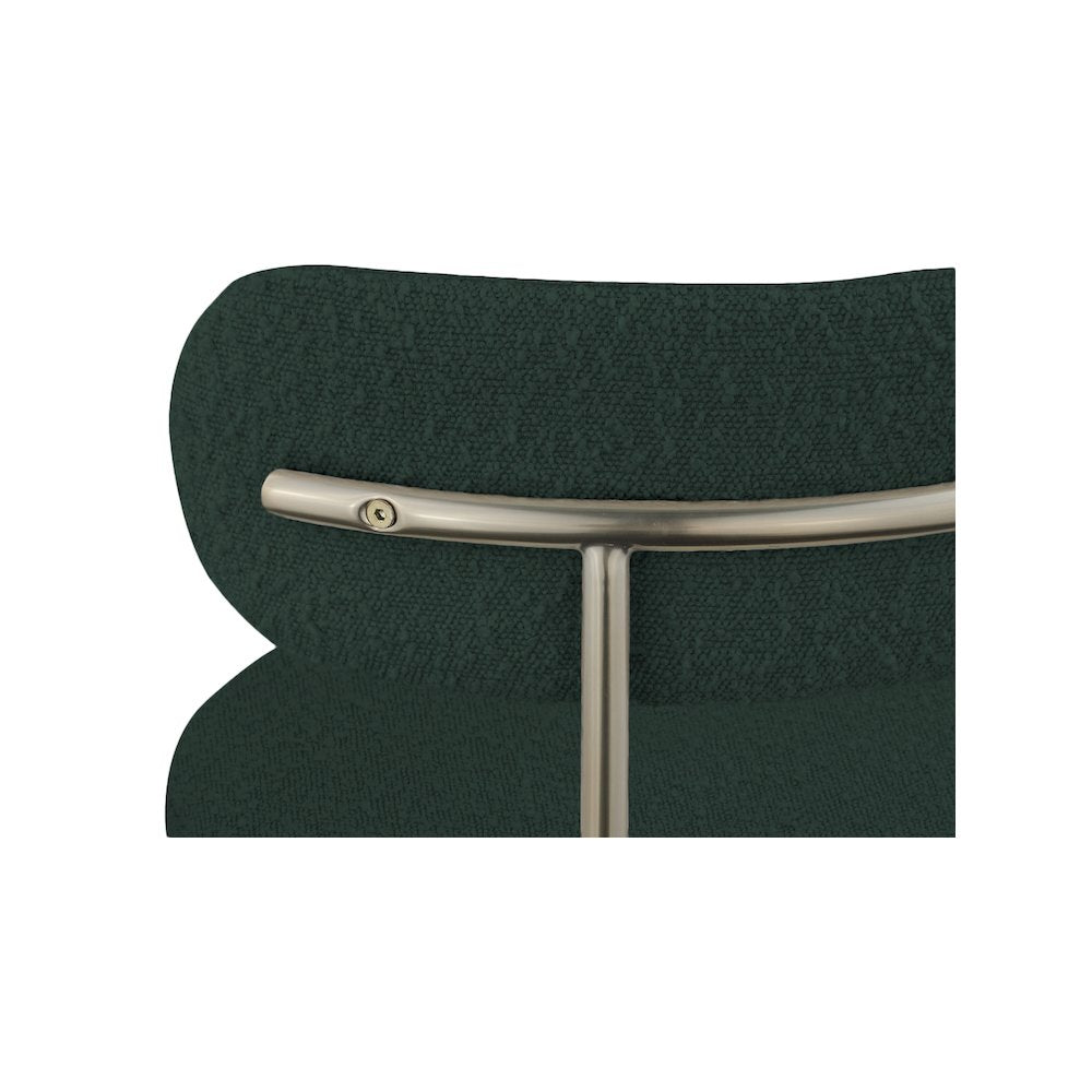 Beacon Green Boucle Fabric Dining Chair, Set of 2