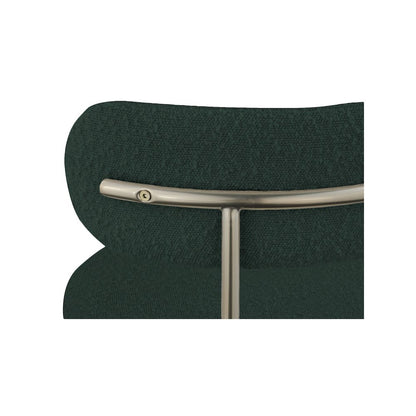 Beacon Green Boucle Fabric Dining Chair, Set of 2