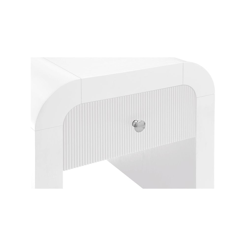 Artisto White End Table