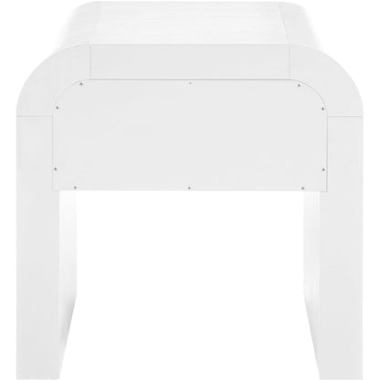 Artisto White End Table