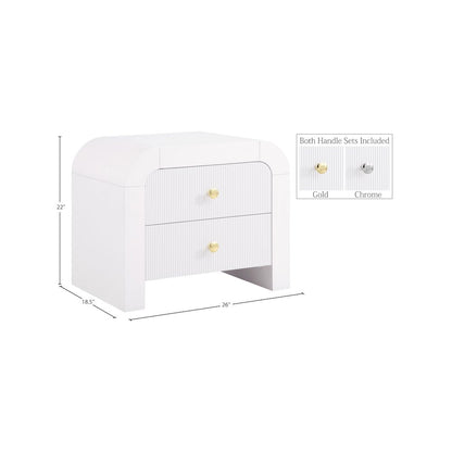 Artisto White Night Stand