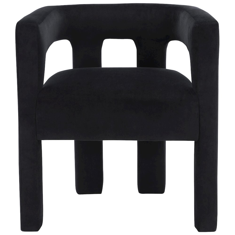 Athena Black Velvet Dining Chair