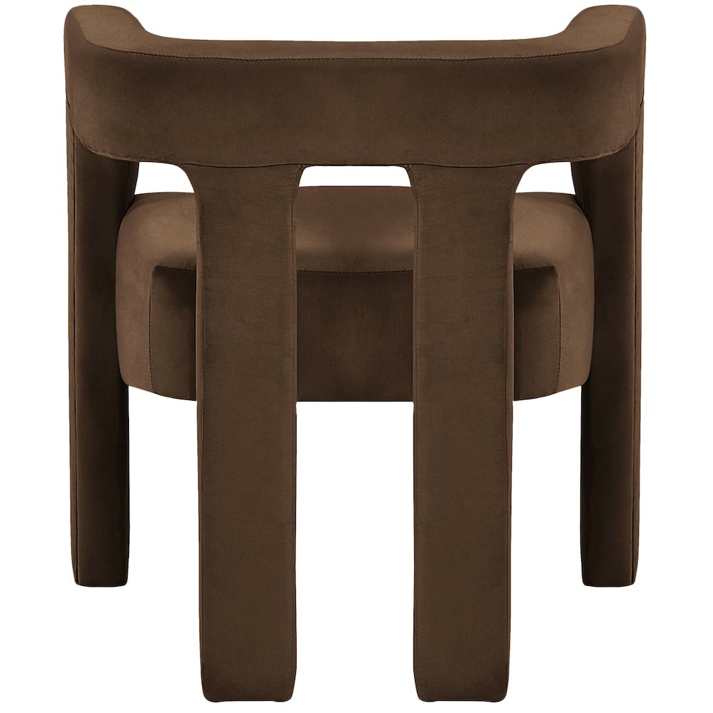Athena Brown Velvet Dining Chair