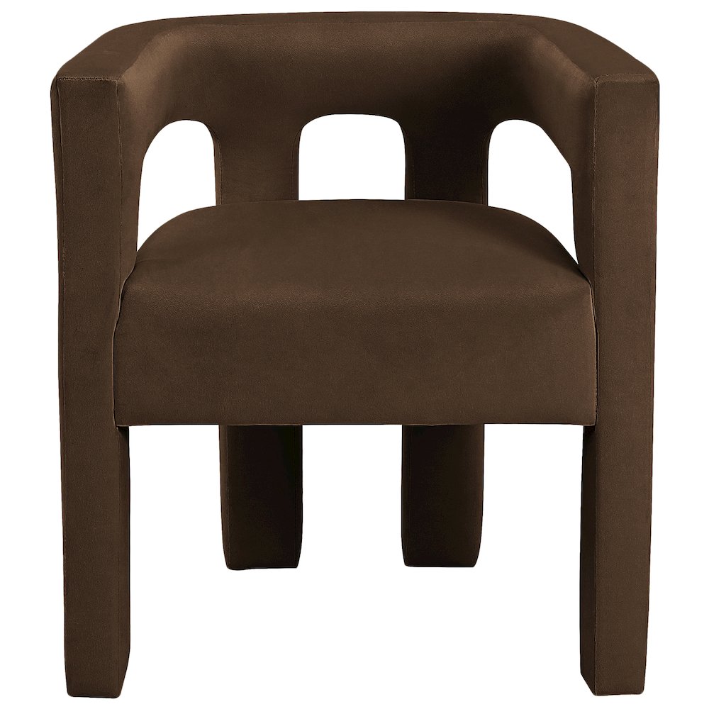 Athena Brown Velvet Dining Chair