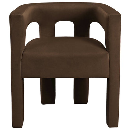 Athena Brown Velvet Dining Chair