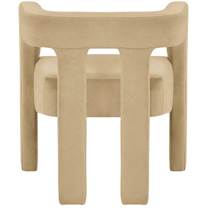 Athena Camel Velvet Dining Chair