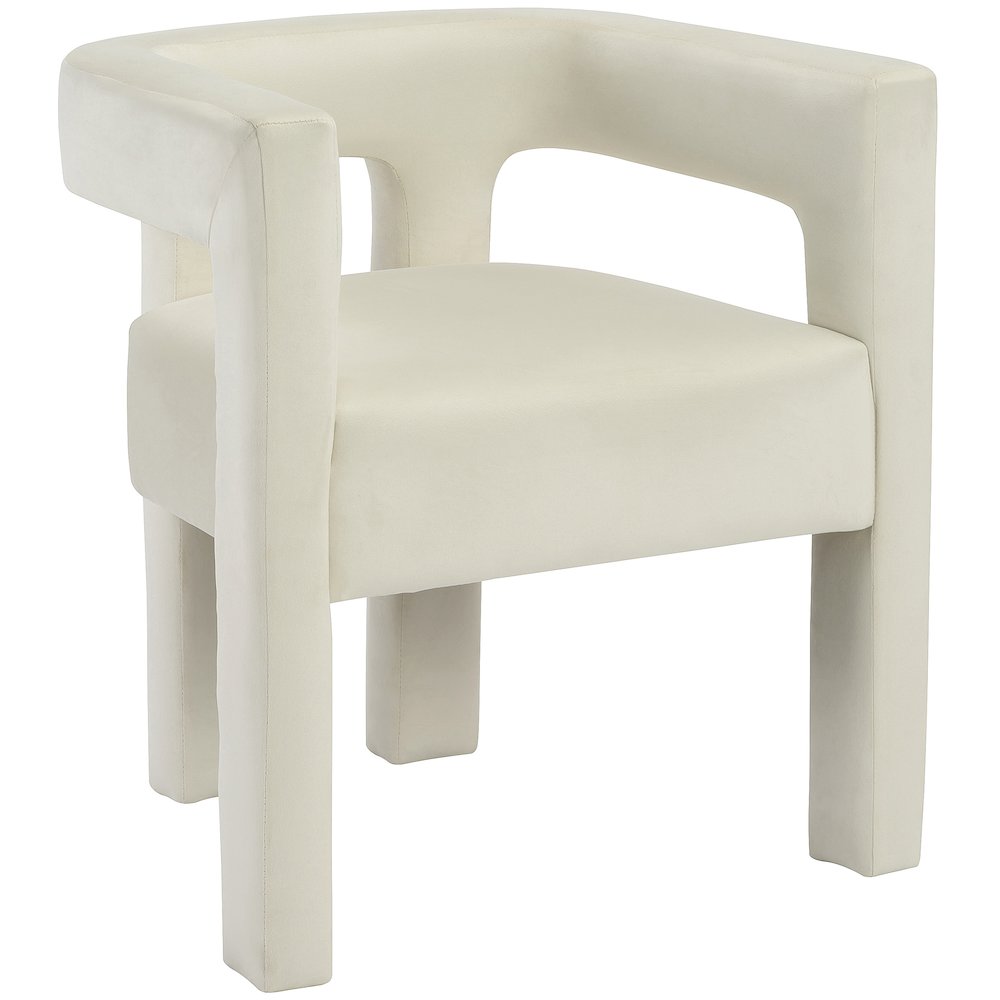 Athena Cream Velvet Dining Chair