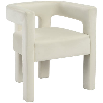 Athena Cream Velvet Dining Chair