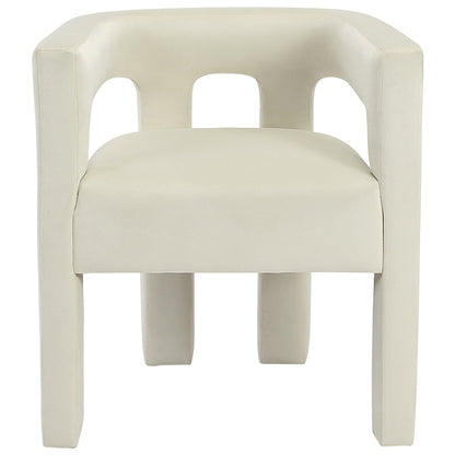 Athena Cream Velvet Dining Chair