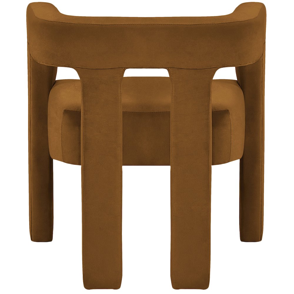 Athena Saddle Velvet Dining Chair