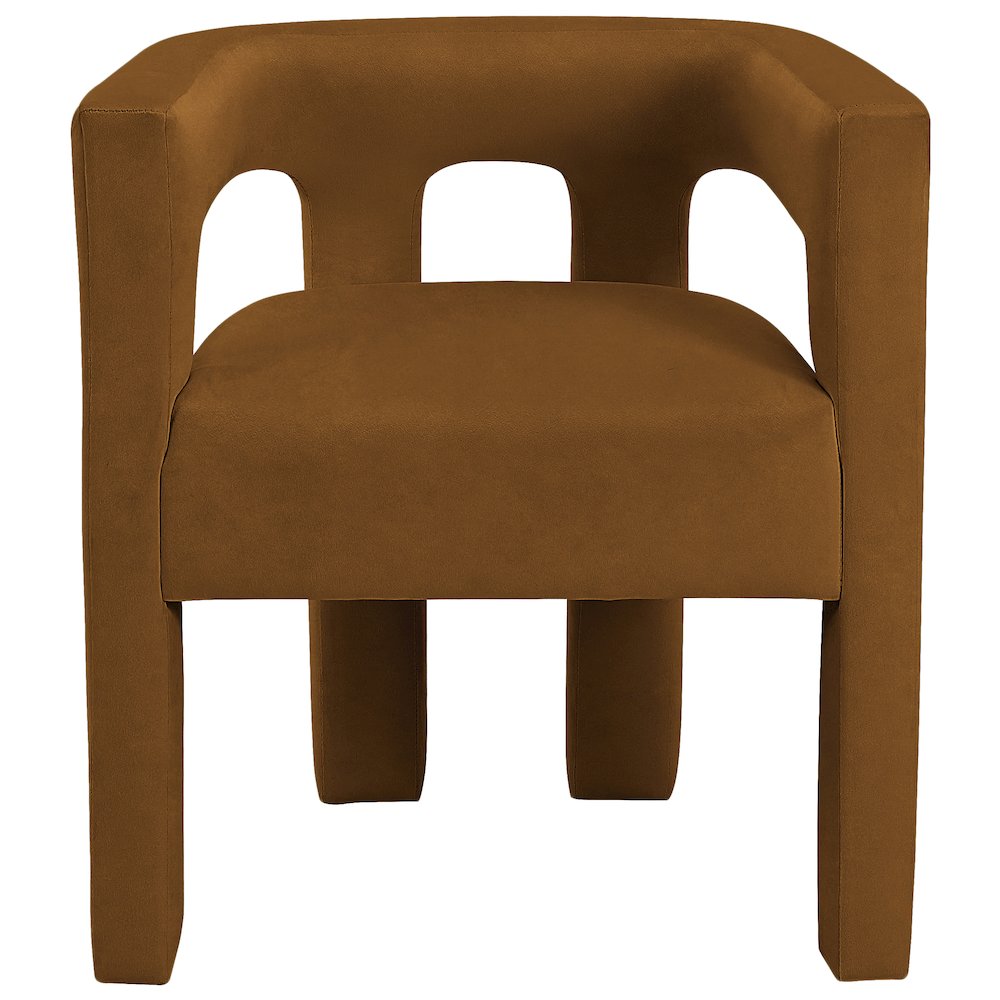 Athena Saddle Velvet Dining Chair