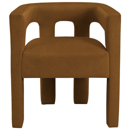 Athena Saddle Velvet Dining Chair