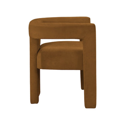Athena Saddle Velvet Dining Chair
