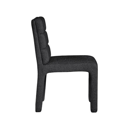 Kai Black Boucle Fabric Dining Chair, Set of 2