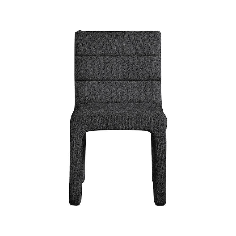 Kai Black Boucle Fabric Dining Chair, Set of 2